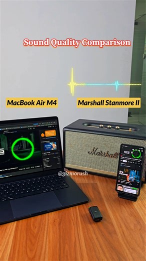 MacBook Air Vs Marshall Speaker Sound Quality Comparison