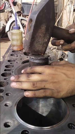 How to Properly Install Cylinder Sleeves (Engine Repair Workshop)#shortsfeed #automobile