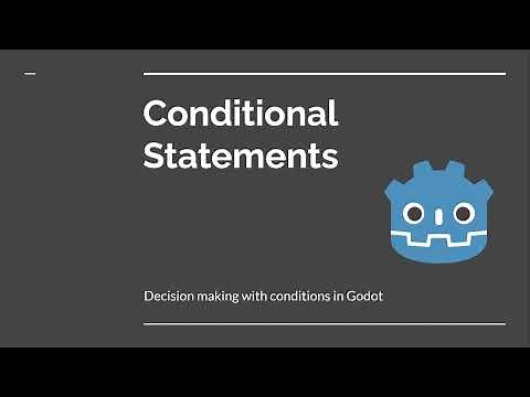 Godot 4 Beginner Tutorial Series - 14. Conditional Statements in GD Script | if | elif | else