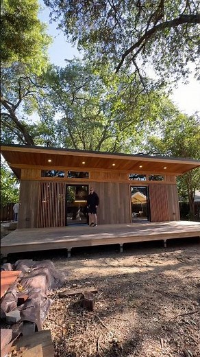 Touring the 600 Sq Ft Prefab Home in California with a Teak interior! #hometour