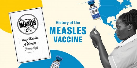 History of measles vaccination
