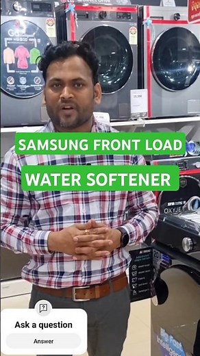 Samsung front load washing machine for hard water!! #samsung #samsungwashingmachine