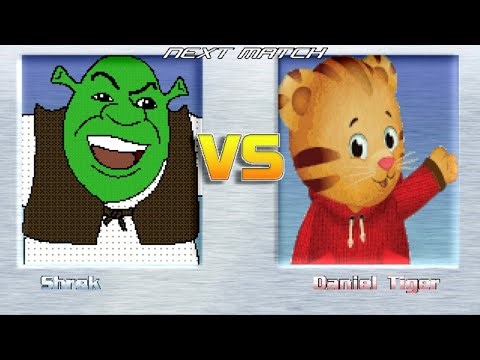 M.U.G.E.N BATTLES | Shrek vs Daniel Tiger