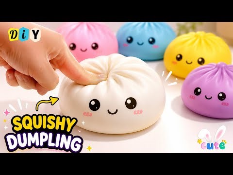 I Made the VIRAL Mystery Dumpling Squishy! 🥟✨ (DIY at Home)