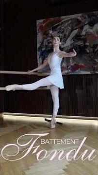 Battement fondu 🩰 #balletclass