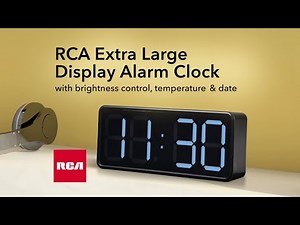 RCA RCD1000UBKA Large Display Clock