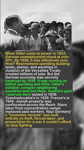 He Destroyed His Own Country's Economy — Then Rebuilt It on Stolen Goods | Nazi Economics