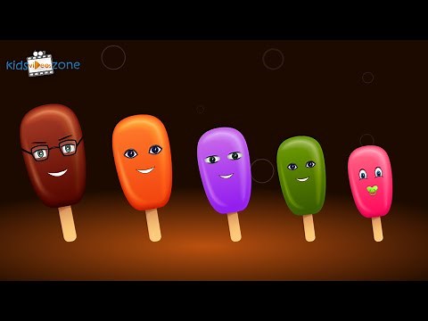Colors Ice Cream Finger Family | ice candy finger family Nursery Rhymes song
