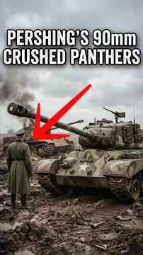 Germans Were Shocked When the M26 Pershing’s 90mm Gun Crushed Their Panthers #worldwar2