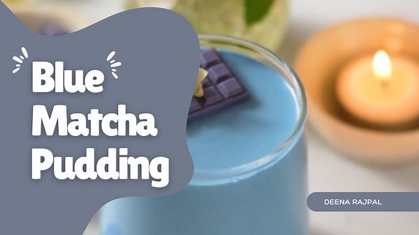 Blue Matcha Pudding – A Light and Dreamy Sky-Blue Treat