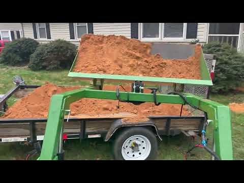 little green monster loader- assembly and gravel/dirt spreading