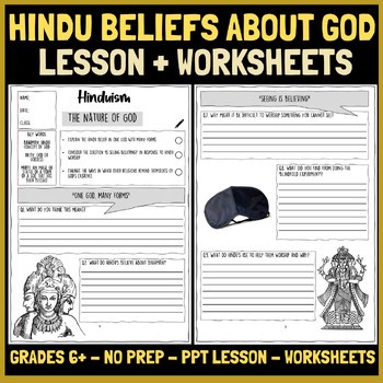 Hindu Beliefs About God | Lesson & Worksheets | World Religions | Grades 6