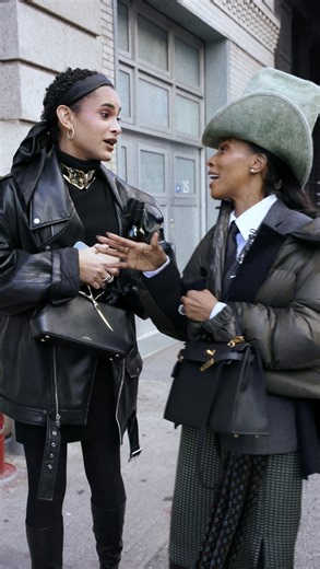 Alexis Bittar on Instagram: "As we continue our documentary, we zoom in on the interaction between Hazel and June Ambrose. June is a legendary stylist and has taught quite a few budding young creatives the skill set. Hazel uses the proximity to learn some tidbits, and of course, Margeaux has her ears wide open. Director of Videography @tyhaft"