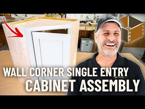 How to Assemble a Wall Diagonal Corner Single Entry Cabinet (WCSE) | RTA Cabinet Assembly