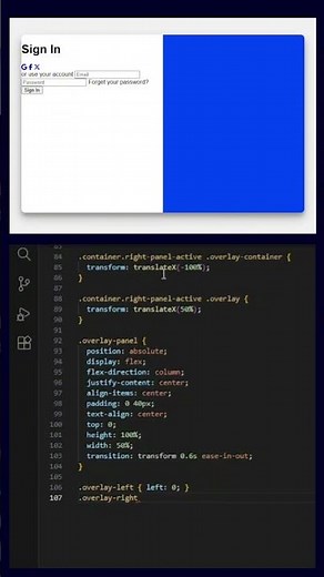 Modern Login & Signup Form | Sliding Effect UI Design HTML | CSS |JS