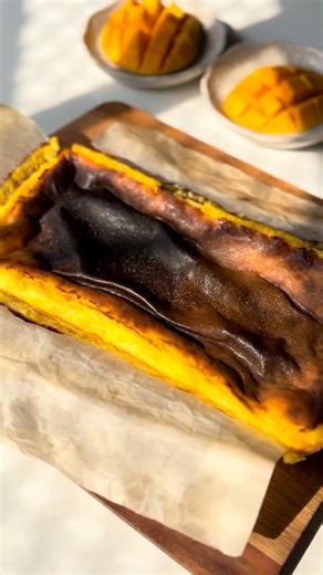 Basque Cheesecake in an Airfryer 🌻 burnt top, jiggly cheesecake #cheesecake #airfryerrecipes