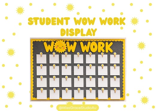 Wow Work Bulletin Board Display - Etsy