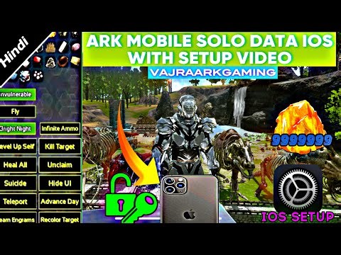 ARK MOBILE MOD IOS TUTORIAL VIDEO VERSION 2.0.28 [ FREE GOD CONSOLE+PRIMAL PASS ]