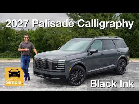 2027 Hyundai Palisade Calligraphy Hybrid Black Ink | Luxurious, Stealth Appearance!