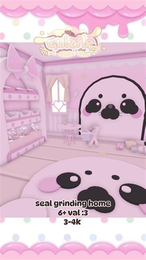 made this cute grinding home >:3!!! harp seal theme #fyp#adoptme#robloxfyp#roblox #seal