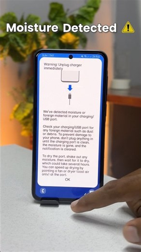 ⚠️FIX Samsung Moisture Detected Warning Charging on USB