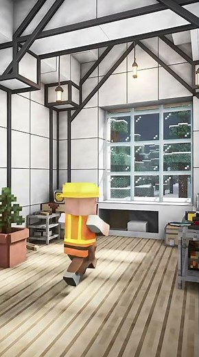 Minecraft Nordic Survival Cabin in Snowy Taiga! ❄️🏡 #shorts