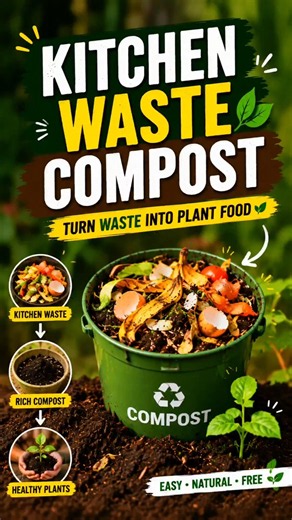 How To Make Kitchen Waste Compost At Home? #composting #gardening