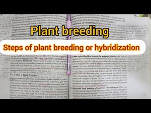 Steps of plant breeding | steps of hybridization #videos #viralvideo #biology