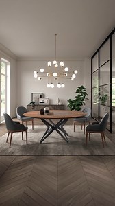 DNA Concentric shapes that are summarized in a functional Lazy Susan revolving tray. The DNA and Pivot tables offer the rotation of the ceramic top which allows all diners to socialize and interact. The central disk is enriched with ceramic finishes and surrounded by a wooden top. Discover more: https://ozzio.com/en/collection/all-products/extendable-tables/fixed-table-dna/ | Ozzio Italia