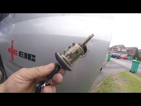 How to remove the lock cylinder door ford transit