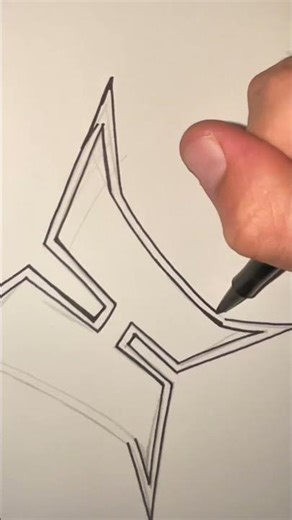 Graffiti Letter H – Hand Drawn