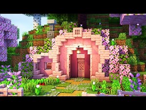 Minecraft | How to build a Cherry Hobbit Hole | Tutorial