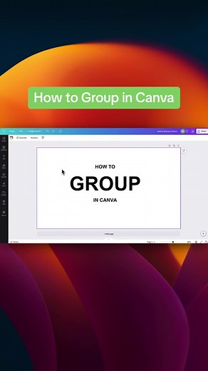 How to Group in Canva
