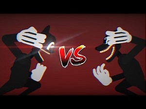 Cartoon Cat vs Cartoon Dog | Stick Nodes Animation