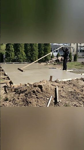 DIY Bull Float - Concrete Foundation