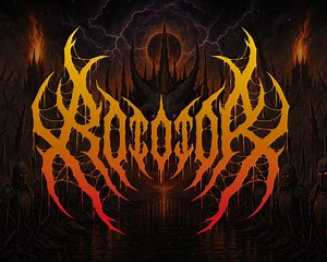 Death Metal Font | Brutal Black Metal Typeface | Horror Gothic logo font - Etsy