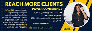 Reach More Clients SEO Conference hosted by The SEO Queen