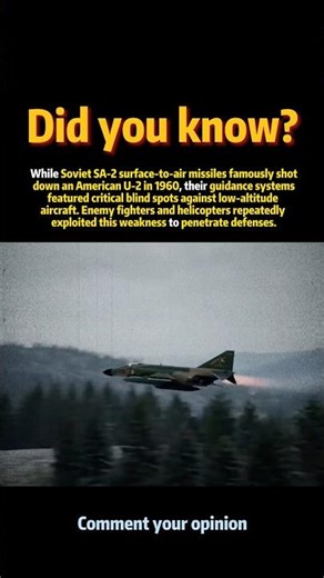 SA-2 Missiles Downed U-2s—So Why Couldn't They Hit Low-Flying Targets?#history