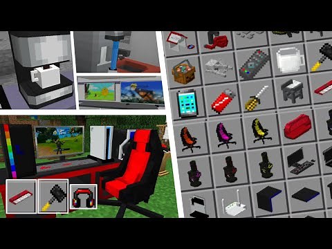 Furnicraft MOD 3D para Minecraft pe 1.20 Oficial Furniture Addon Para Minecraft Bedrock 1.20.10