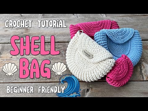 crochet tutorial summer 🌊Sea Shell🌊 bag 💕