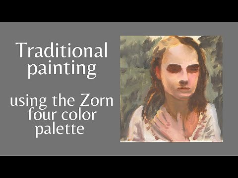Traditional realistic painting using the Zorn four color palette!