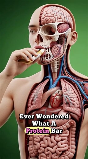 What Protein Bar Does to Your Body | 3D Digestive Animation #anime #shorts #foryou #trending #facts