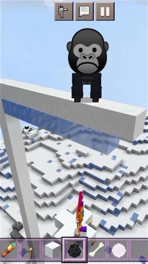 Minecraft gorilla #minecraft #ytshorts #gaming #viralshort