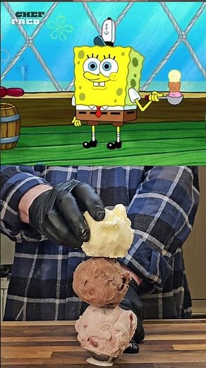 Spongebob's Keepin' It Cool Milky Mission Shake-up!😋 #shorts #spongebob #chocolate #milkshake