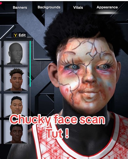 Chucky Face Scan Tutorial for NBA 2K26