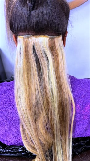 Track hair extensions sewin clip hair extensions is perfect way to get extra volume and length without needing a full head weave 💫#trackhairextensons #sewin#cliphairextensions #hairtransformation #longhairvibes