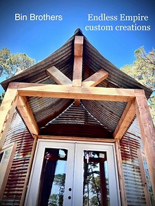 Grain Bin Garden Shed 18’ With Porch - Etsy