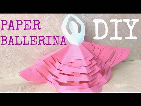Easy paper craft: DIY paper ballerina | Home decor | Room decor | DIY paper gift | Maison Zizou