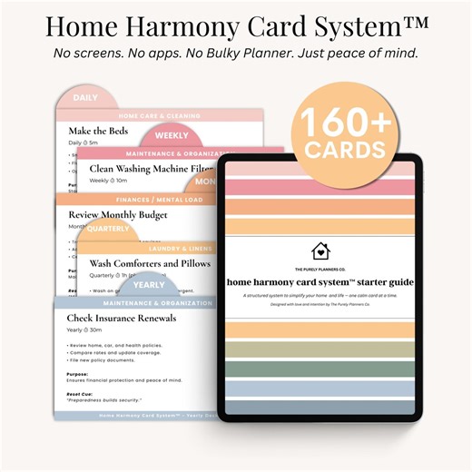 Printable ADHD Routine System for Adults Visual Task Organizer Cards for Executive Function Neurodivergent Home Life Planner No App - Etsy