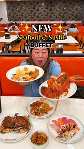 NEW AYCE SEAFOOD & SUSHI BUFFET 🦞 There’s a new Seafood and sushi buffet in Richardson that you need to try! There’s so much on their menu that I couldn’t even try all of it! This is what they offer: 🦞Fresh Cajun lobster 🍣Sushi Bar 🍜Ramen Bar 🥟Dumplings Bar 🦀Fresh Seafood bar 🧆Staple Chinese Dishes 🍖Grilled skewer bar 🍰Chocolate fondue & cakes It’s only $20 Monday-Thursday and only $35 for the weekend for the prices are pretty good in my opinion. Definitely add it to your list of places